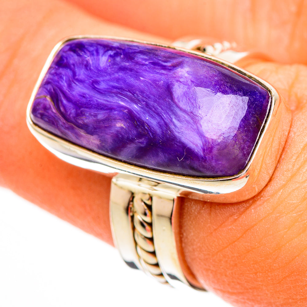 Charoite Rings handcrafted by Anasilvercos - RING111766