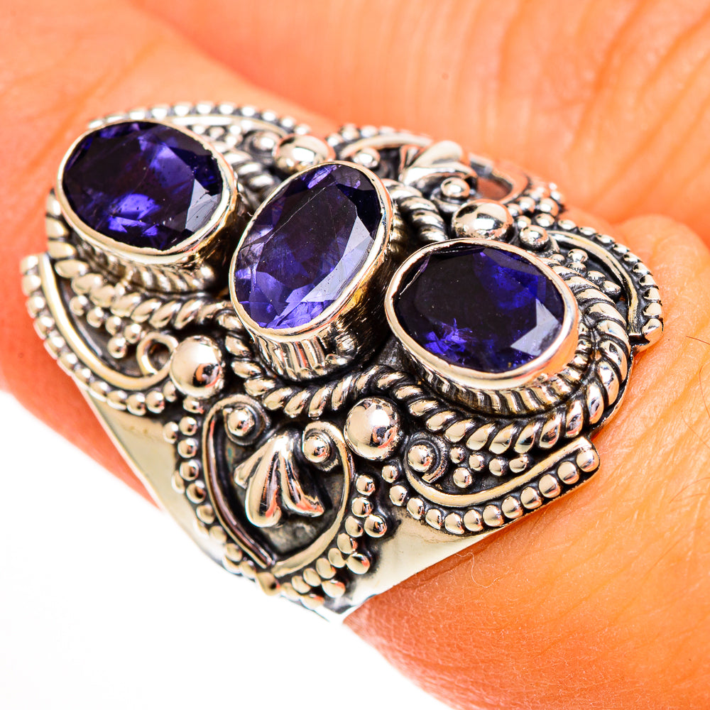 Violet Spinel Rings handcrafted by Anasilvercos - RING111768