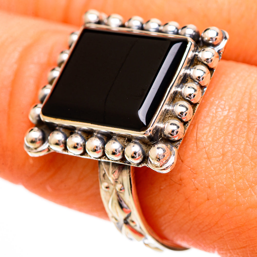 Black Onyx Rings handcrafted by Anasilvercos - RING111770
