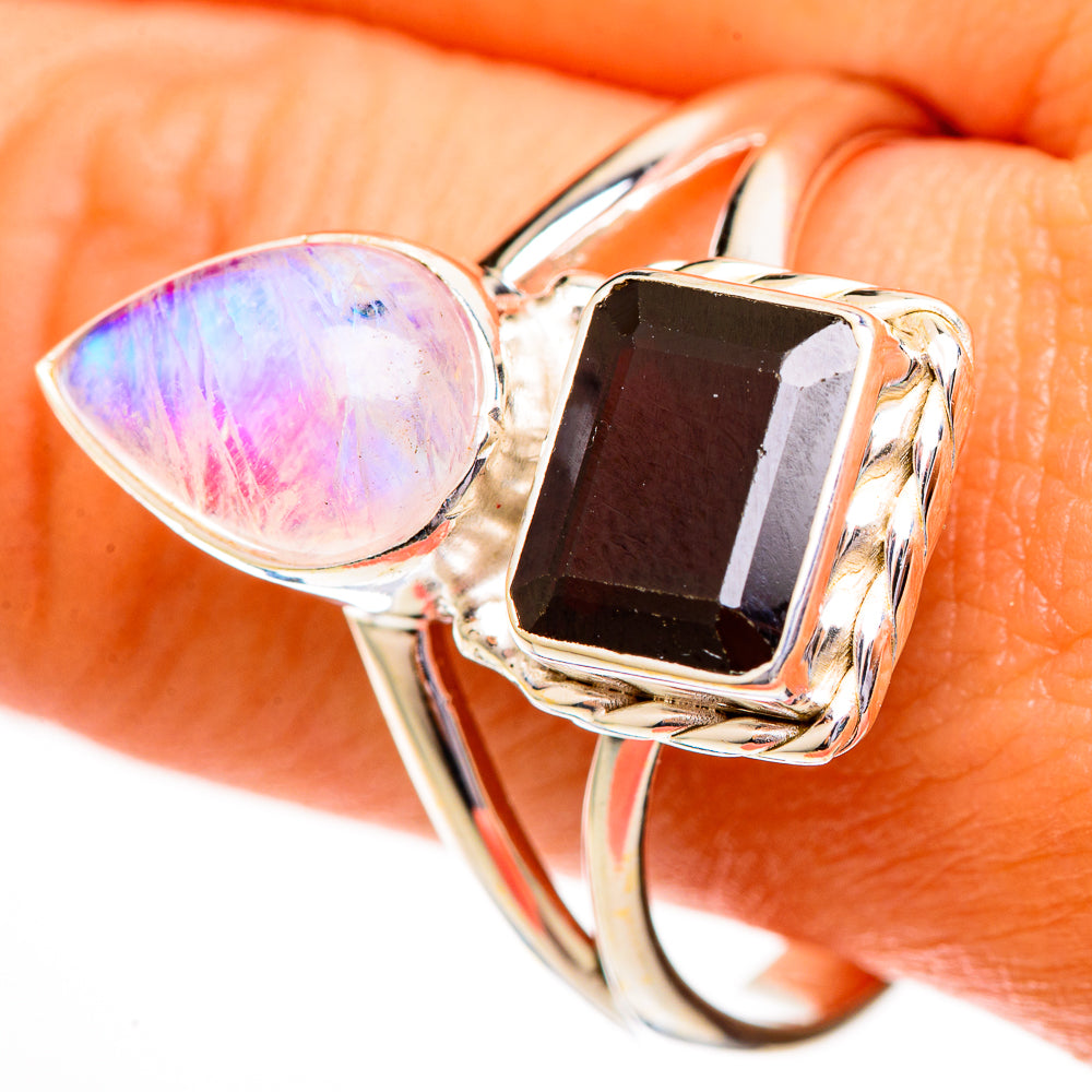 Garnet Rings handcrafted by Anasilvercos - RING111777