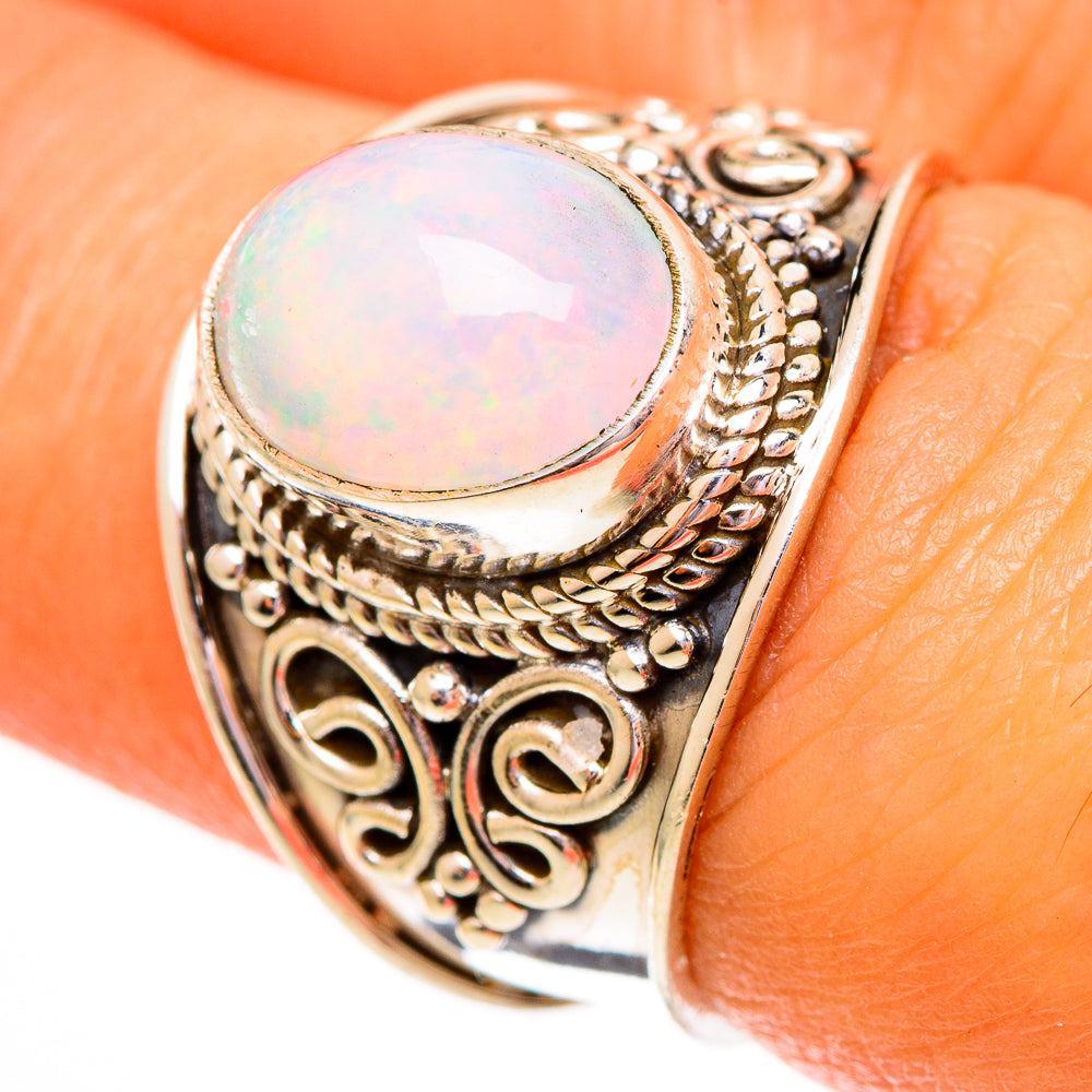 Ethiopian Opal Rings handcrafted by Anasilvercos - RING111780