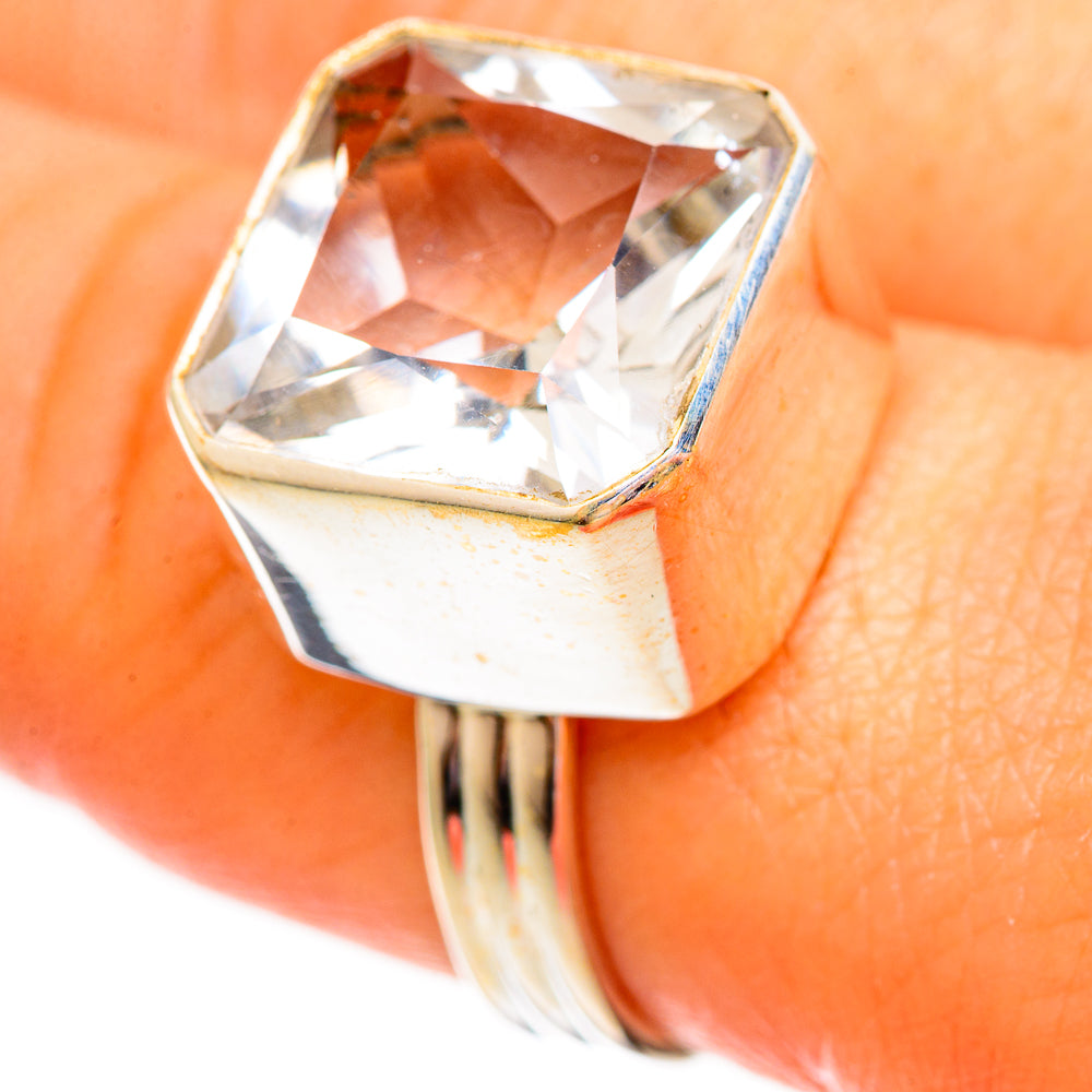 White Quartz Rings handcrafted by Anasilvercos - RING111804