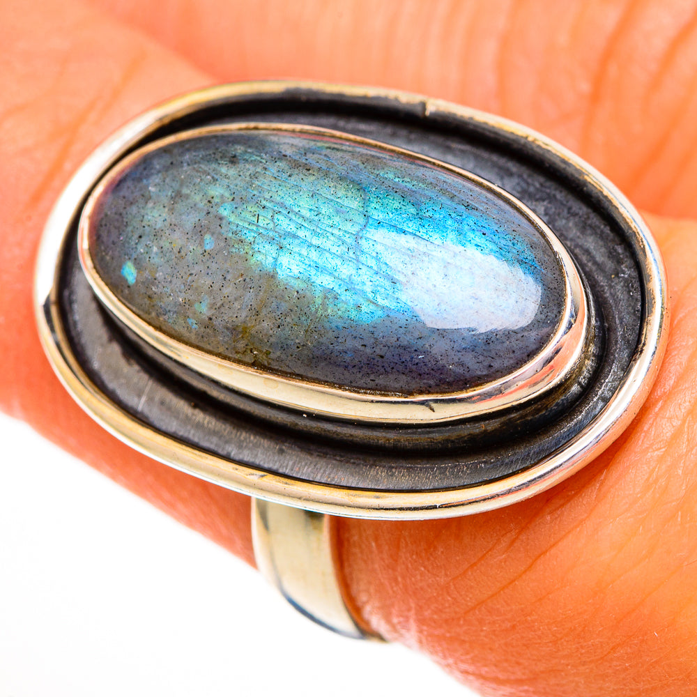Labradorite Rings handcrafted by Anasilvercos - RING111815