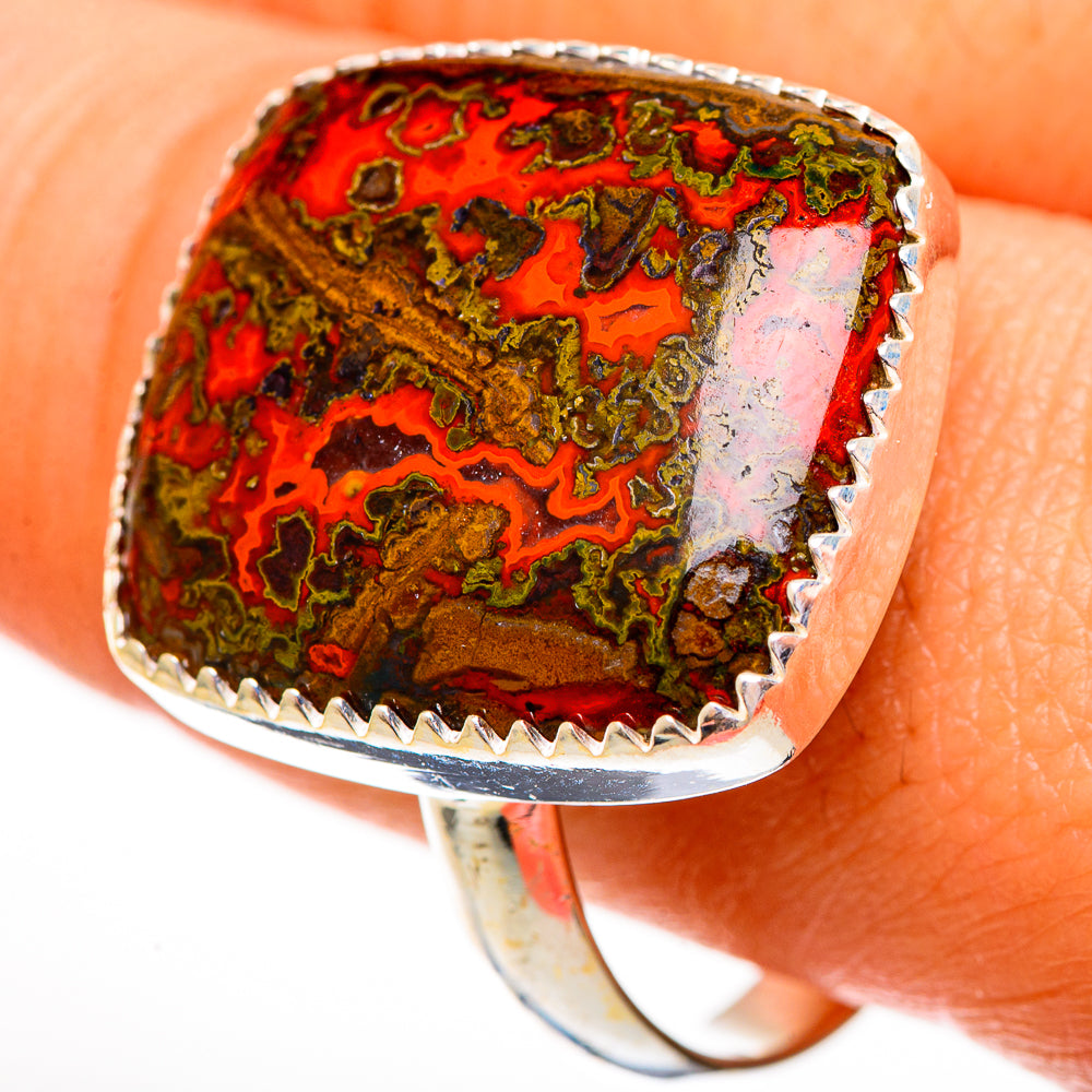 Moroccan Agate Rings handcrafted by Anasilvercos - RING111823