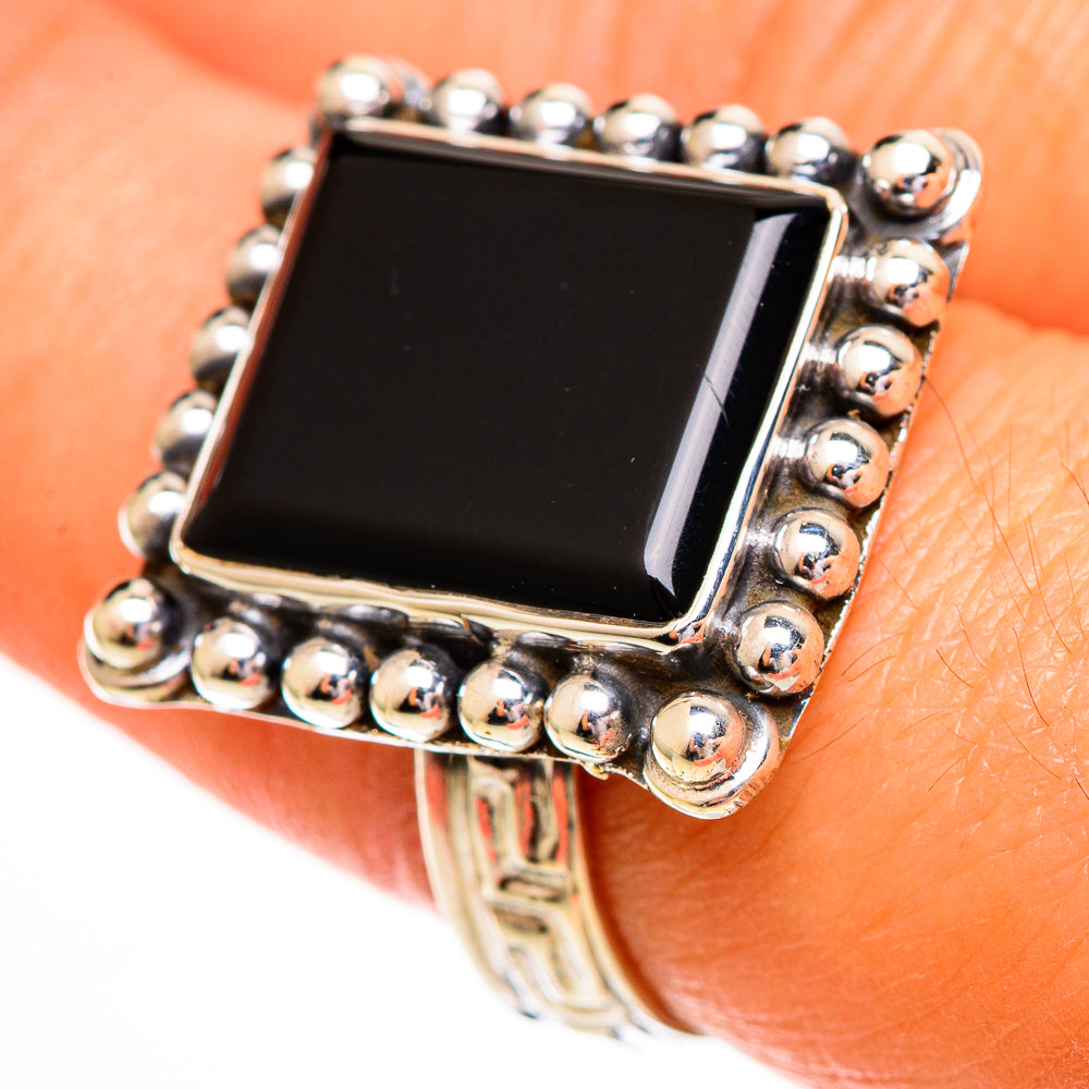 Black Onyx Rings handcrafted by Anasilvercos - RING111831