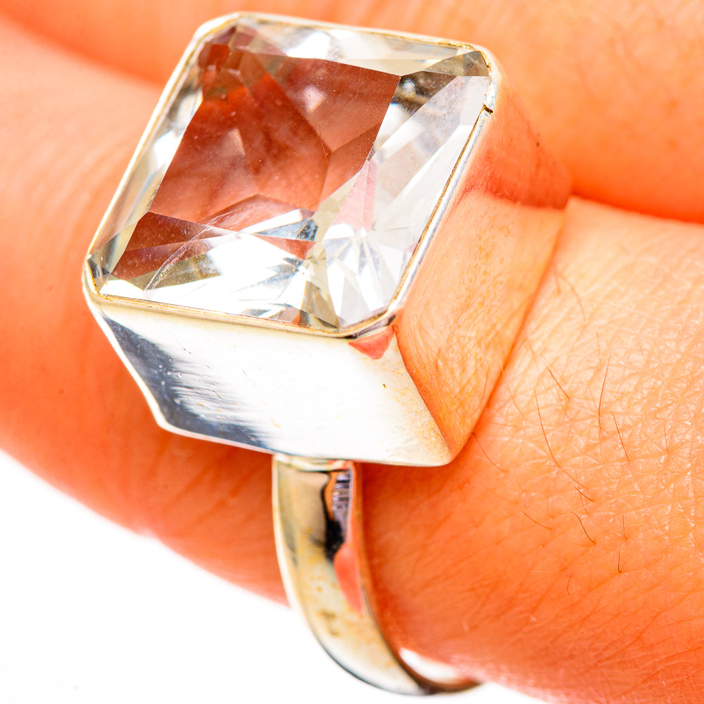White Quartz Rings handcrafted by Anasilvercos - RING111833