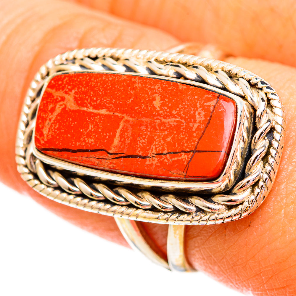 Red Jasper Rings handcrafted by Anasilvercos - RING111851