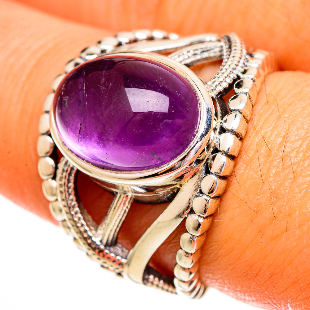 Amethyst Rings handcrafted by Anasilvercos - RING111858