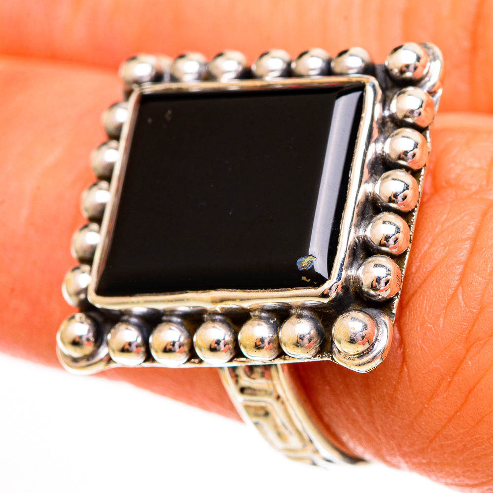 Black Onyx Rings handcrafted by Anasilvercos - RING111860