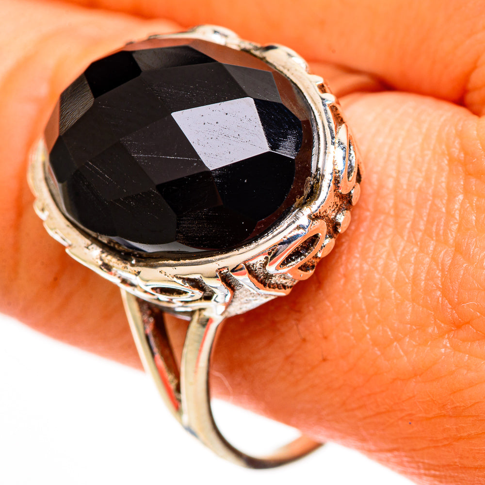 Black Onyx Rings handcrafted by Anasilvercos - RING111861