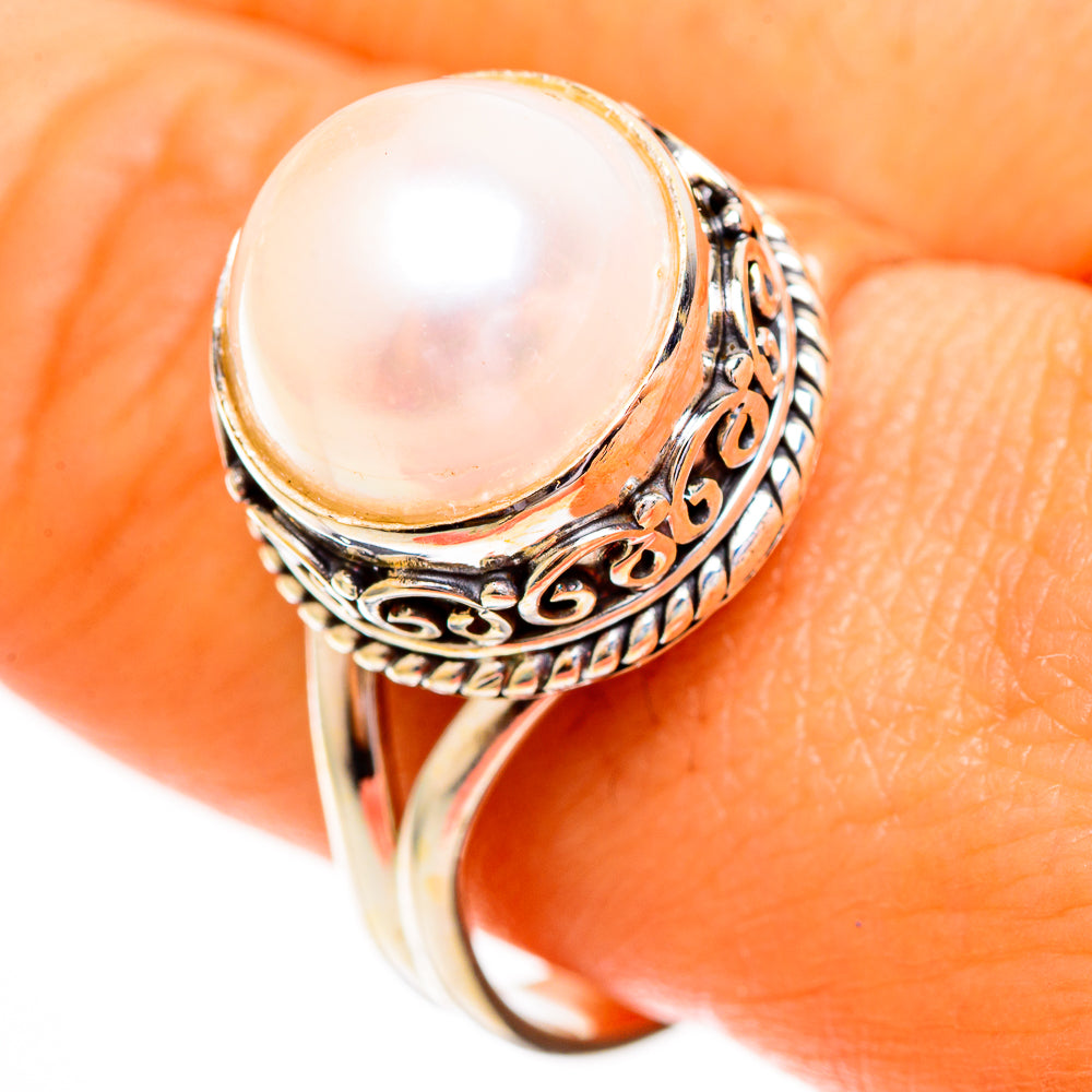 Cultured Pearl Rings handcrafted by Anasilvercos - RING111862