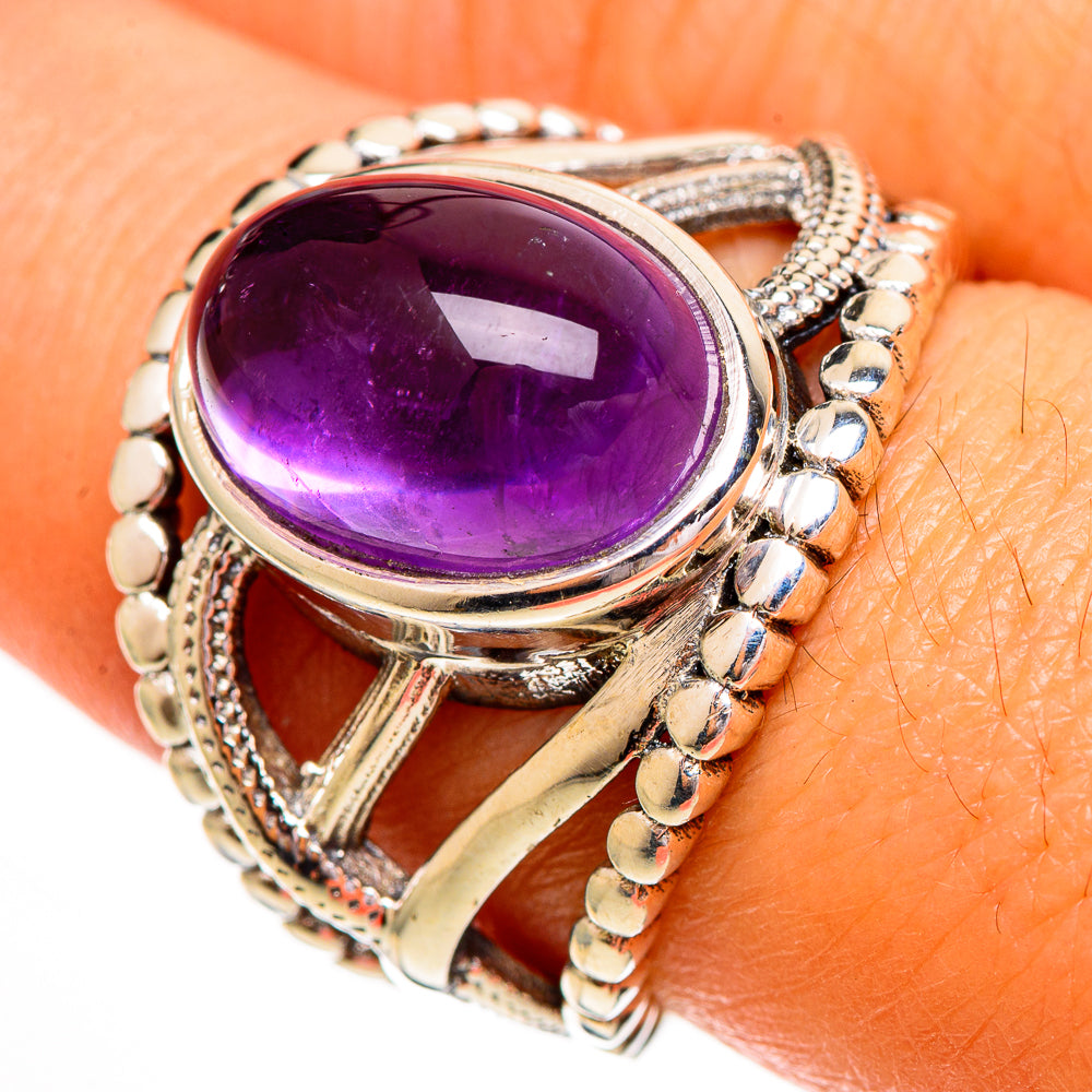 Amethyst Rings handcrafted by Anasilvercos - RING111889