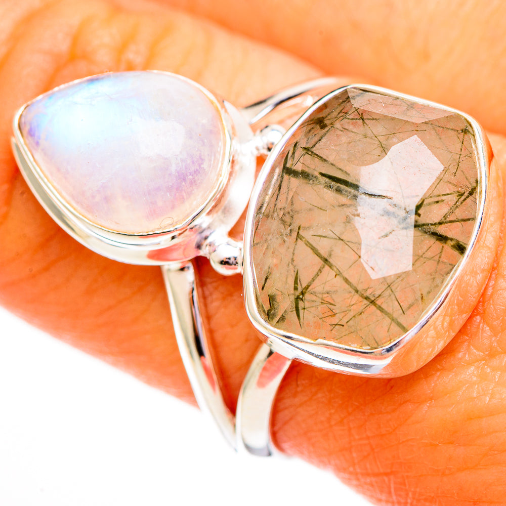 Tourmalinated Quartz Rings handcrafted by Anasilvercos - RING111891