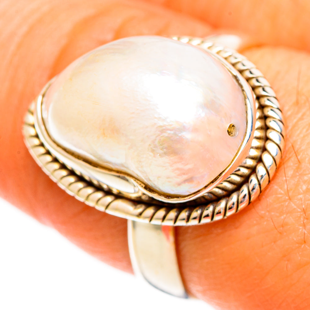 Mother Of Pearl Rings handcrafted by Anasilvercos - RING111895