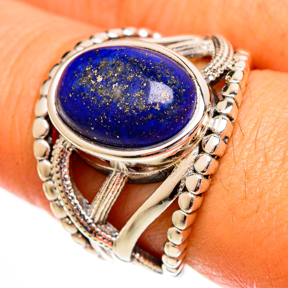 Lapis Lazuli Rings handcrafted by Anasilvercos - RING111901