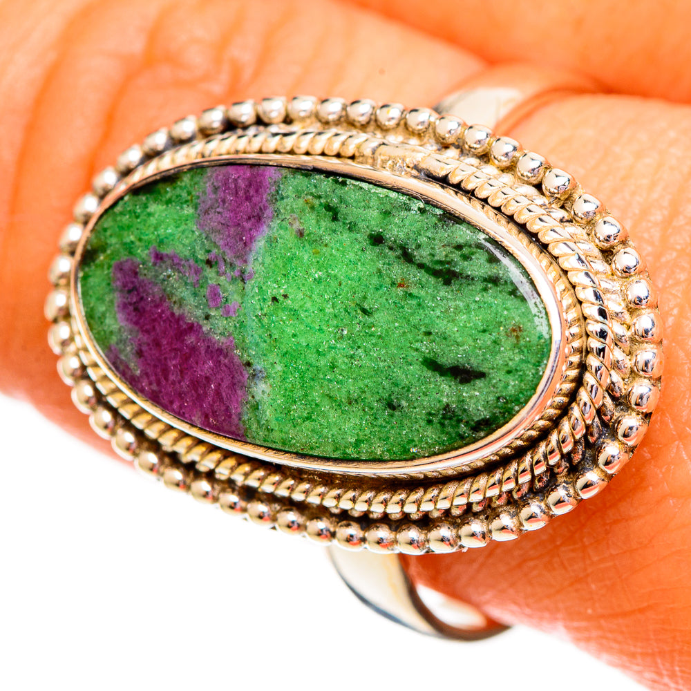 Ruby Zoisite Rings handcrafted by Anasilvercos - RING111906