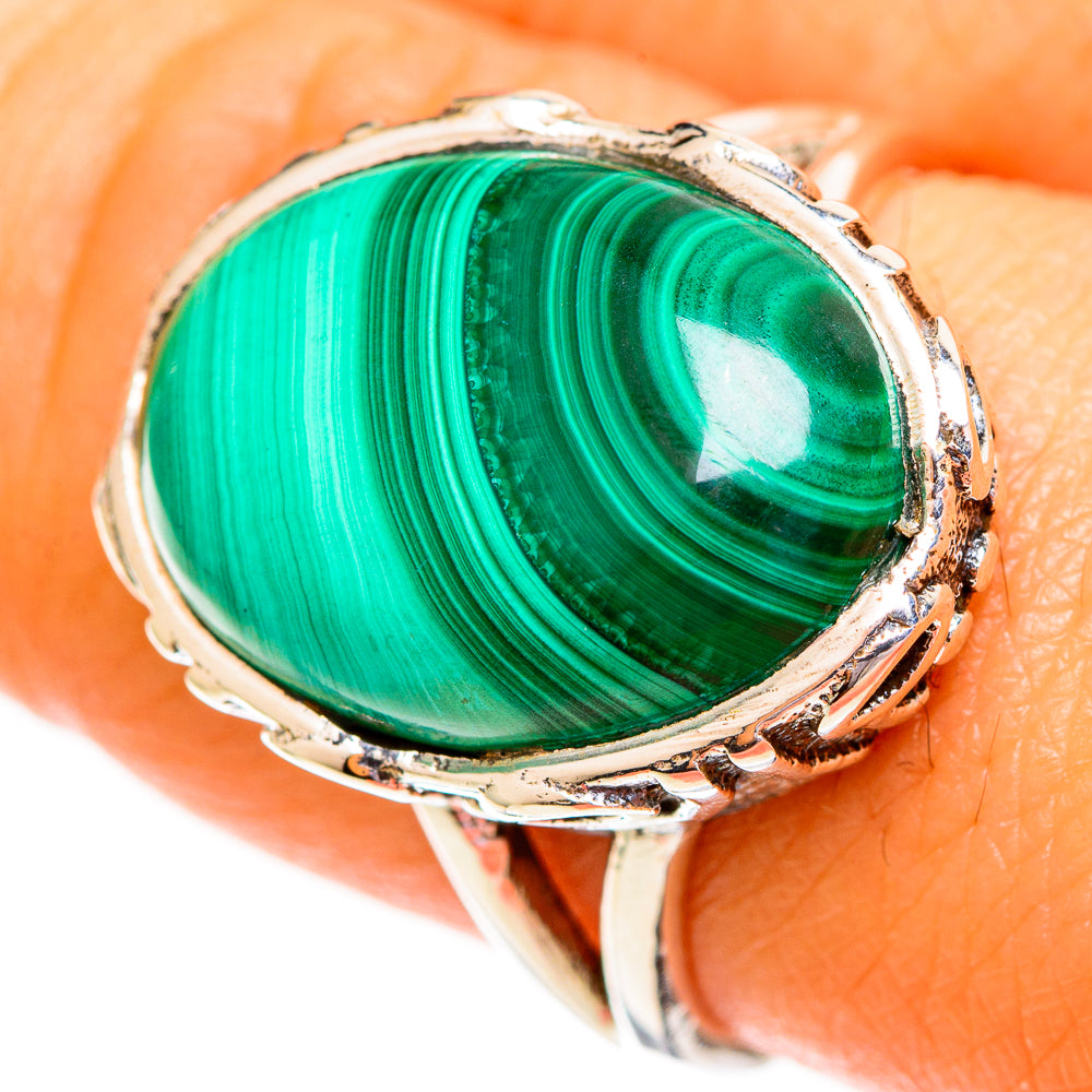 Malachite Rings handcrafted by Anasilvercos - RING111908