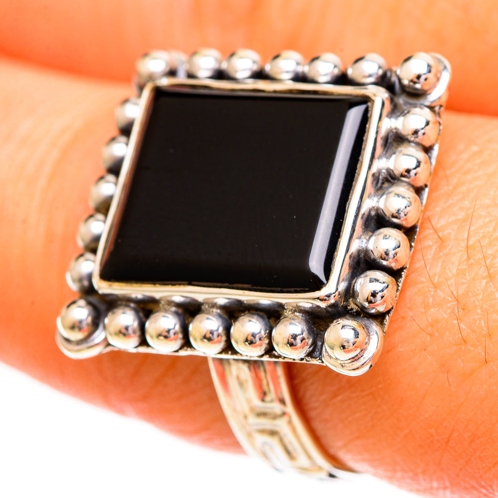 Black Onyx Rings handcrafted by Anasilvercos - RING111922