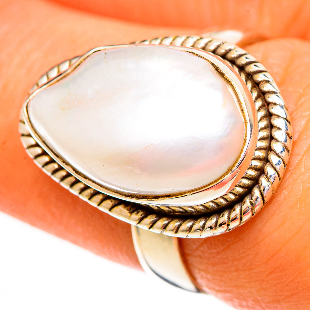 Cultured Pearl Rings handcrafted by Anasilvercos - RING111923