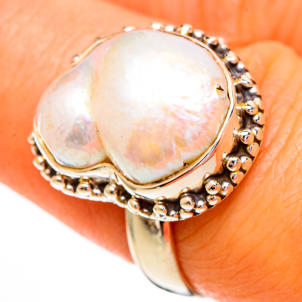 Cultured Pearl Rings handcrafted by Anasilvercos - RING111924