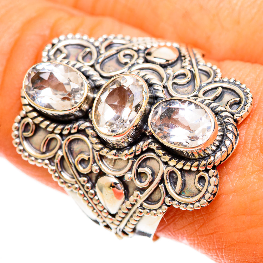 White Quartz Rings handcrafted by Anasilvercos - RING111926