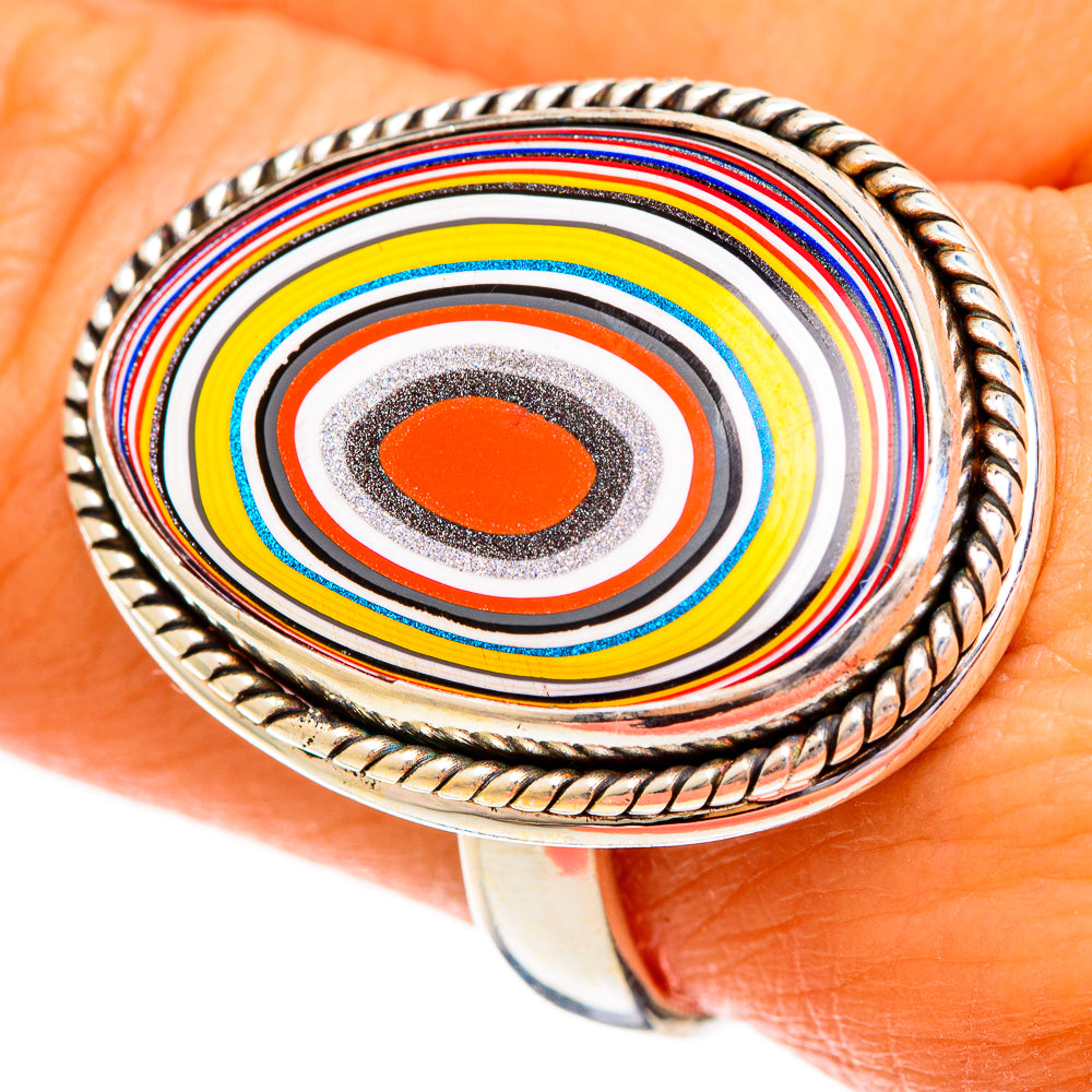 Fordite Rings handcrafted by Anasilvercos - RING111927