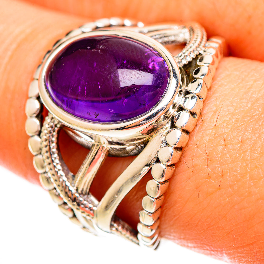 Amethyst Rings handcrafted by Anasilvercos - RING111954