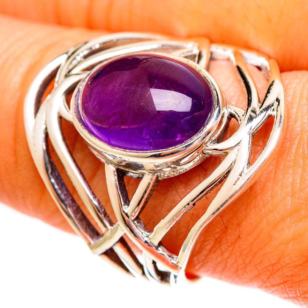 Amethyst Rings handcrafted by Anasilvercos - RING111959