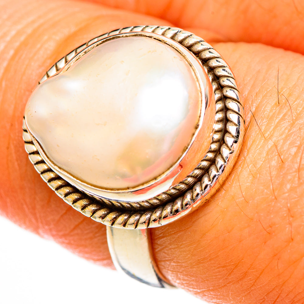 Mother Of Pearl Rings handcrafted by Anasilvercos - RING111964