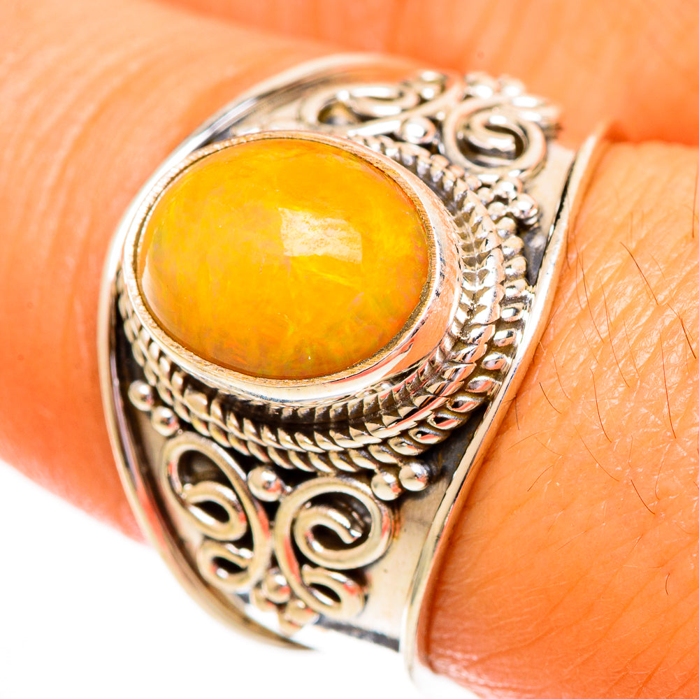 Ethiopian Opal Rings handcrafted by Anasilvercos - RING111973