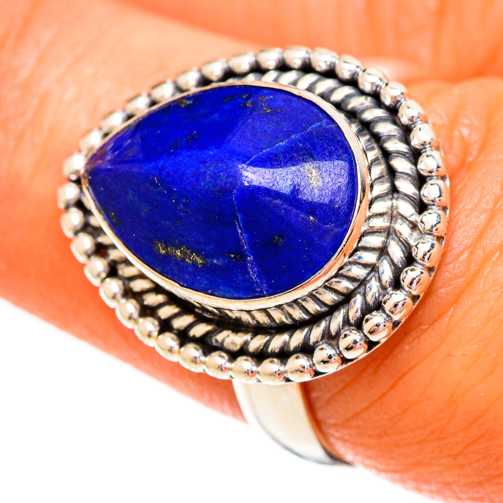 Lapis Lazuli Rings handcrafted by Anasilvercos - RING111974