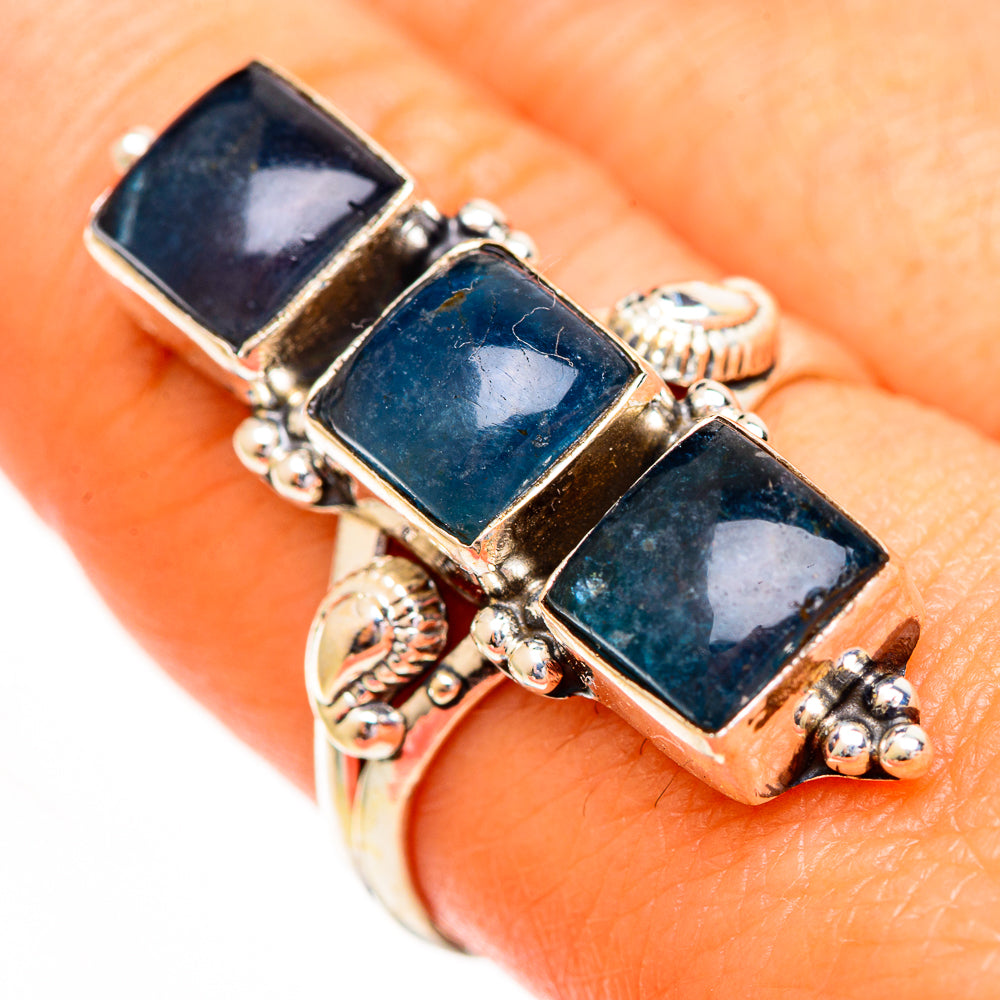 Blue Fluorite Rings handcrafted by Anasilvercos - RING111999