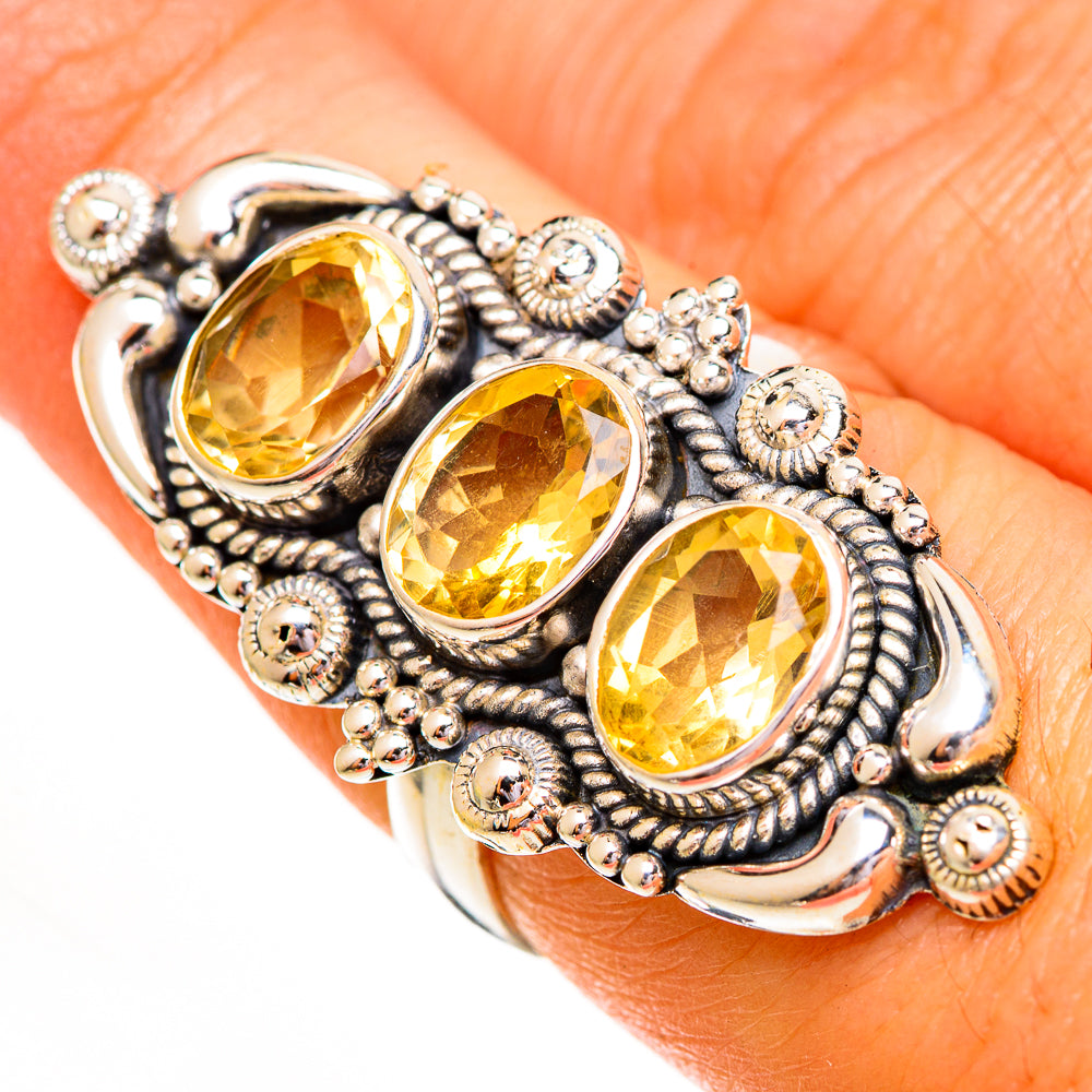 Citrine Rings handcrafted by Anasilvercos - RING112009
