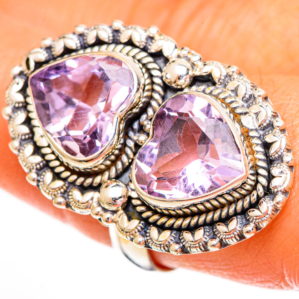 Kunzite Rings handcrafted by Anasilvercos - RING112018