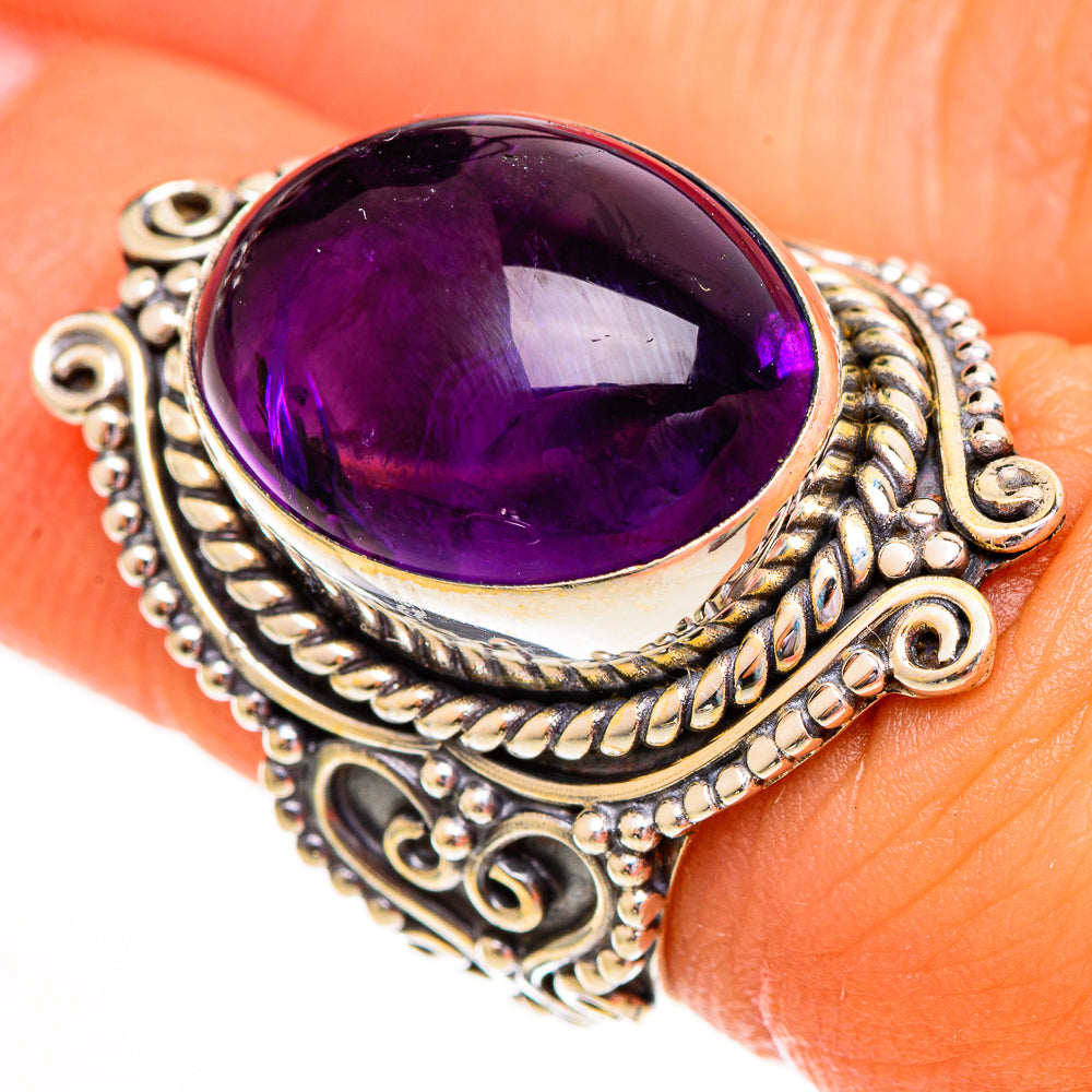 Amethyst Rings handcrafted by Anasilvercos - RING112024
