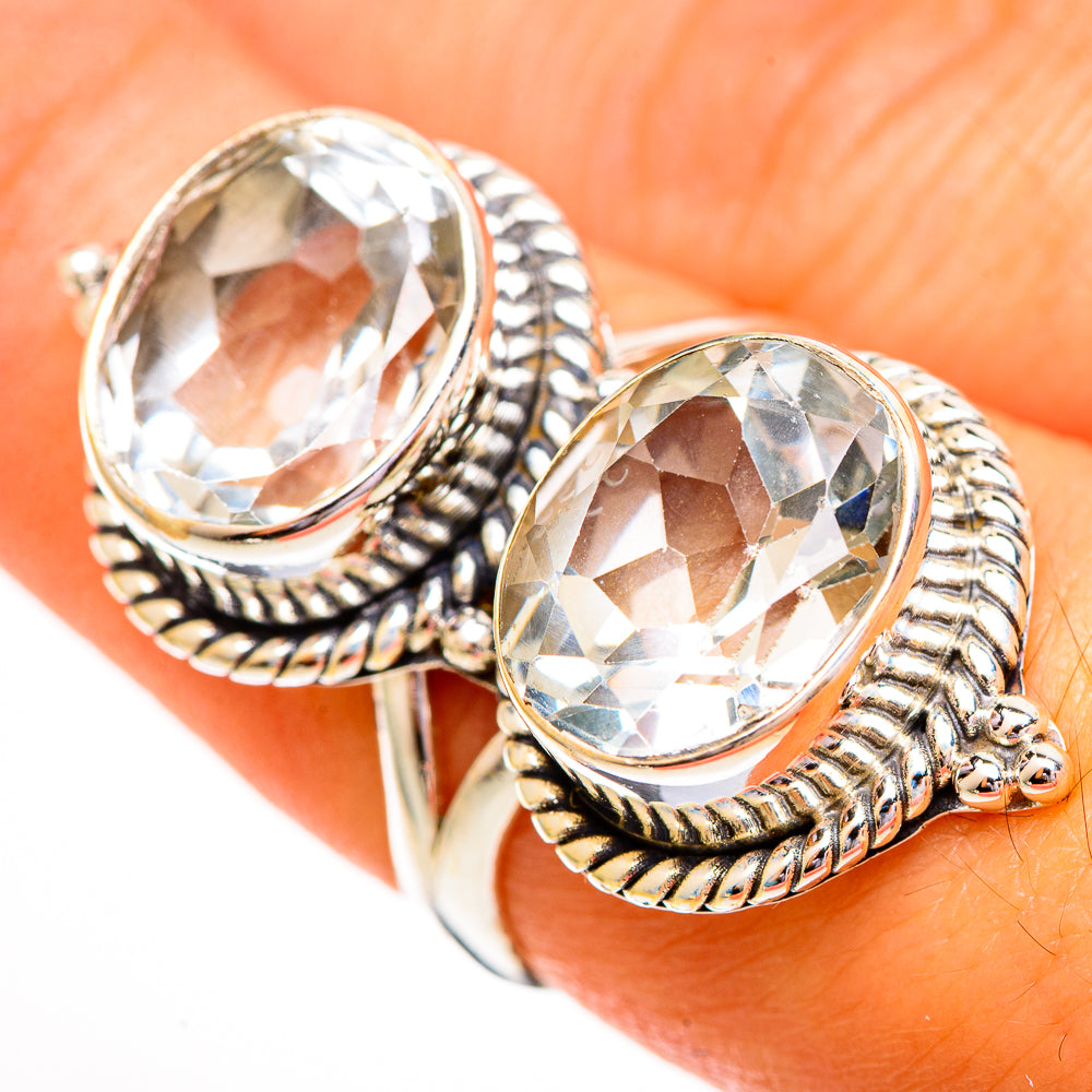 White Quartz Rings handcrafted by Anasilvercos - RING112027