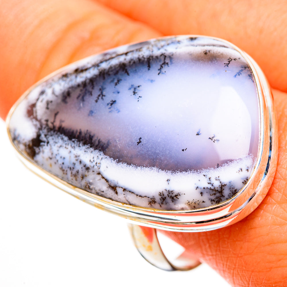 Dendritic Opal Rings handcrafted by Anasilvercos - RING112028