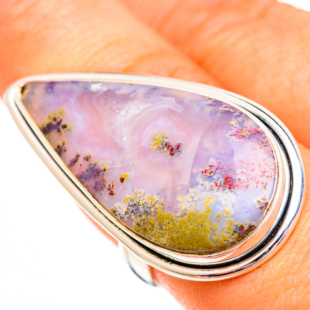 Indonesian Plume Agate Rings handcrafted by Anasilvercos - RING112029