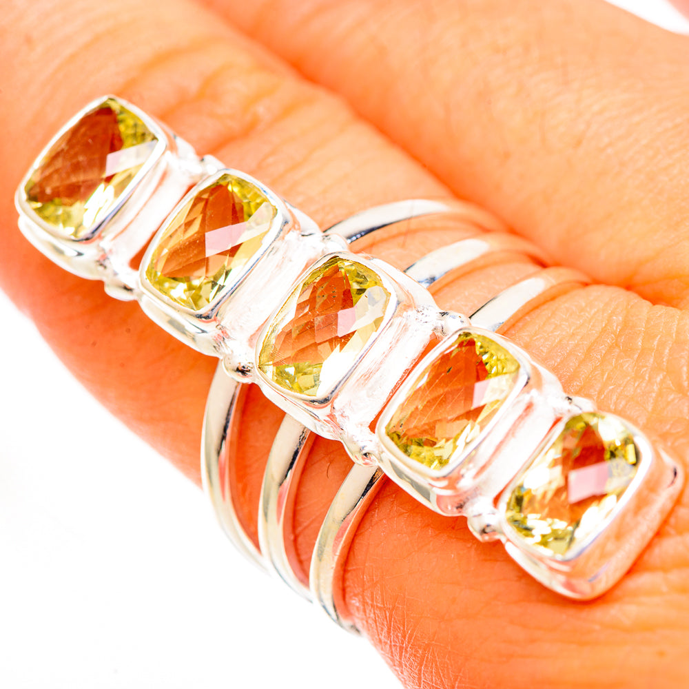 Citrine Rings handcrafted by Anasilvercos - RING112034