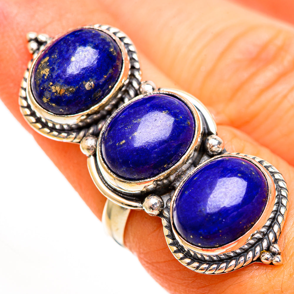 Lapis Lazuli Rings handcrafted by Anasilvercos - RING112039