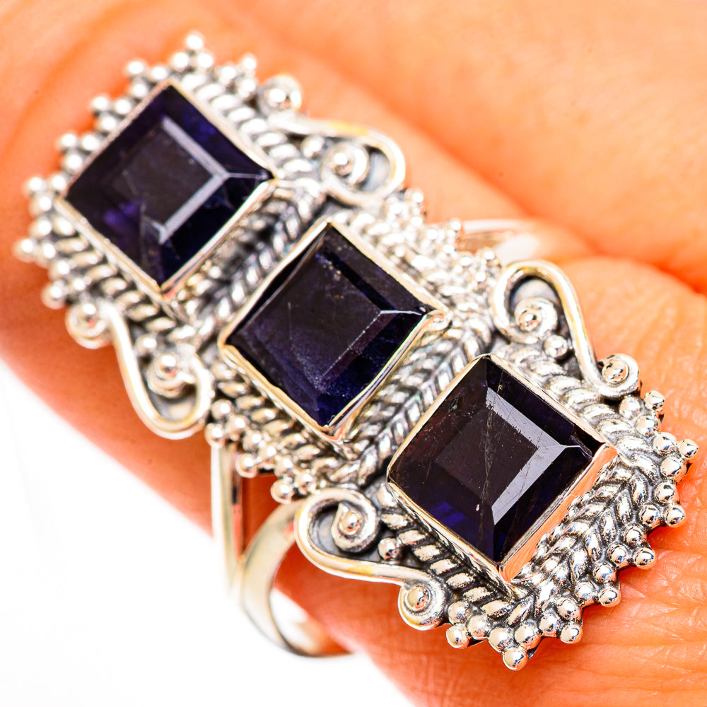 Violet Spinel Rings handcrafted by Anasilvercos - RING112062