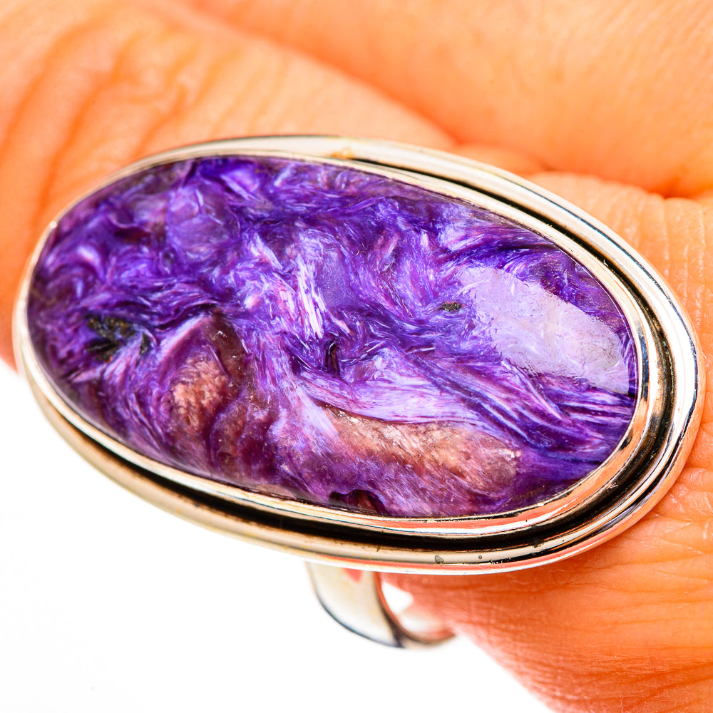 Charoite Rings handcrafted by Anasilvercos - RING112066