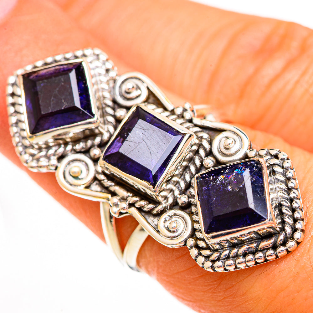 Violet Spinel Rings handcrafted by Anasilvercos - RING112070