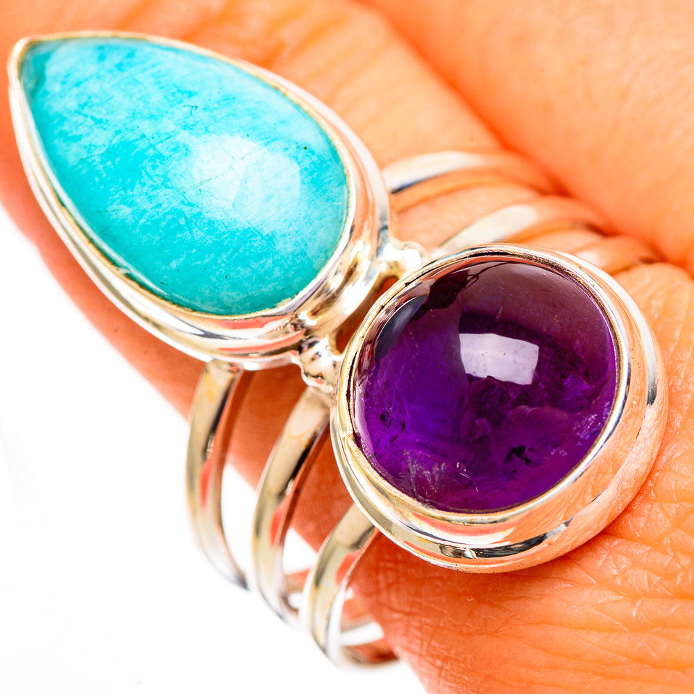 Larimar Rings handcrafted by Anasilvercos - RING112075
