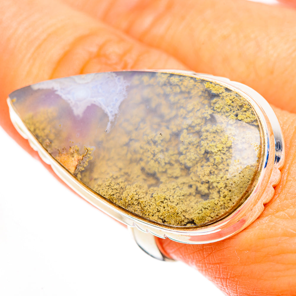 Indonesian Plume Agate Rings handcrafted by Anasilvercos - RING112087