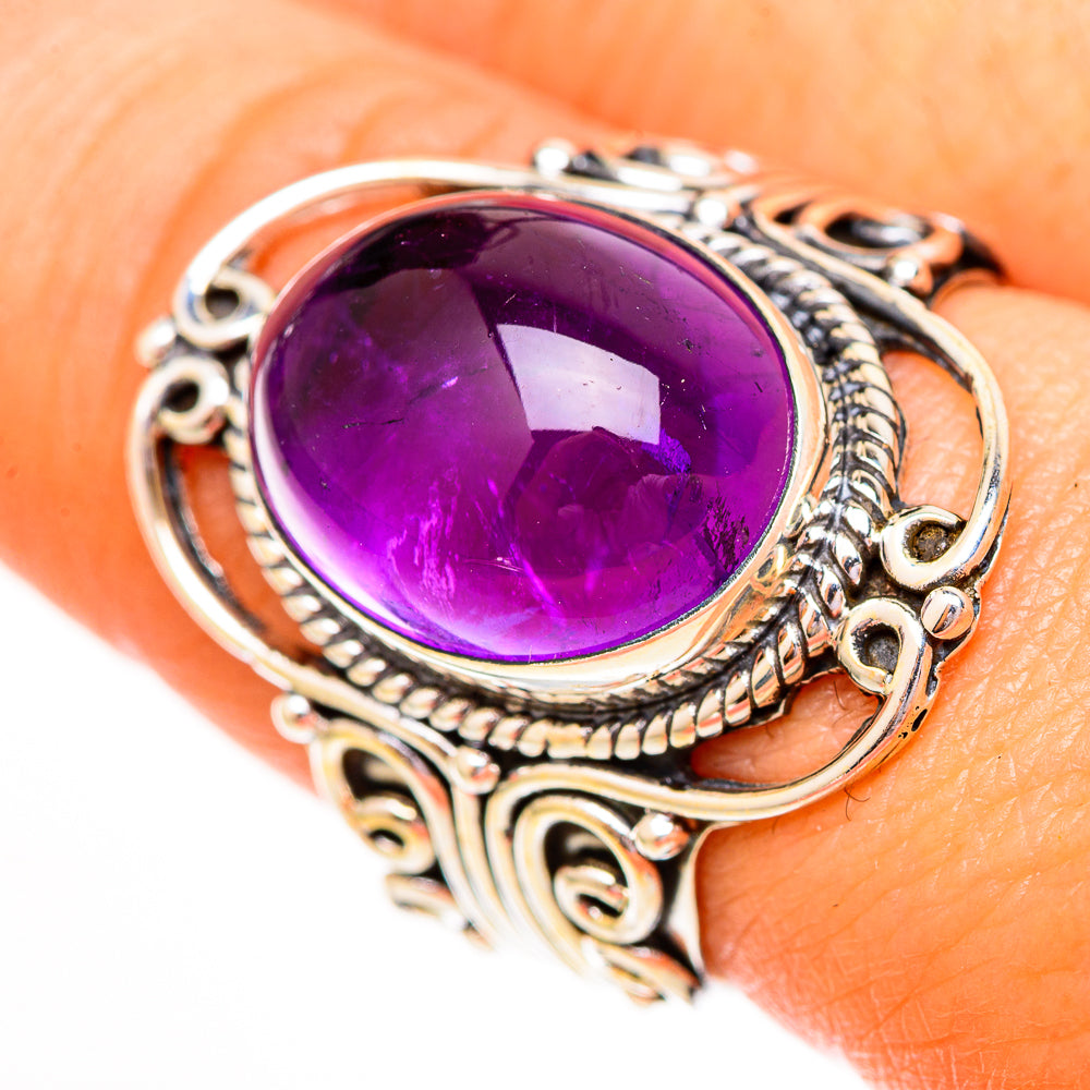 Amethyst Rings handcrafted by Anasilvercos - RING112100