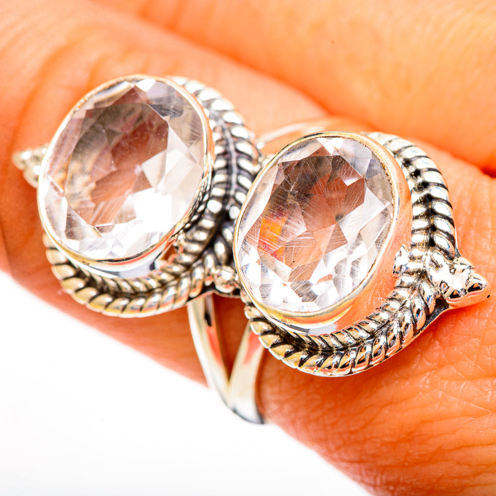 White Quartz Rings handcrafted by Anasilvercos - RING112105