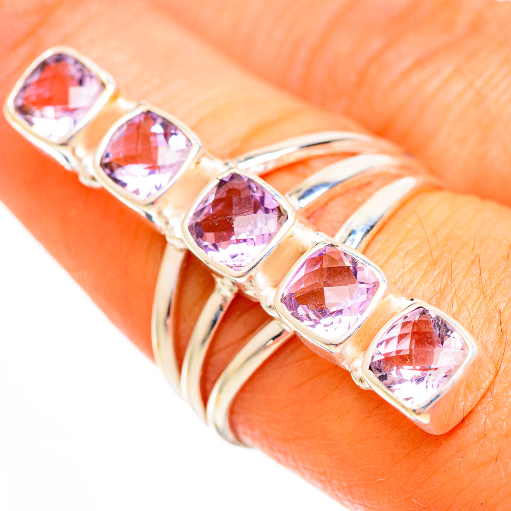 Kunzite Rings handcrafted by Anasilvercos - RING112136
