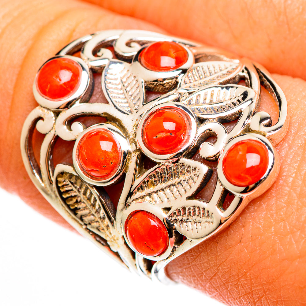 Red Onyx Rings handcrafted by Anasilvercos - RING112166