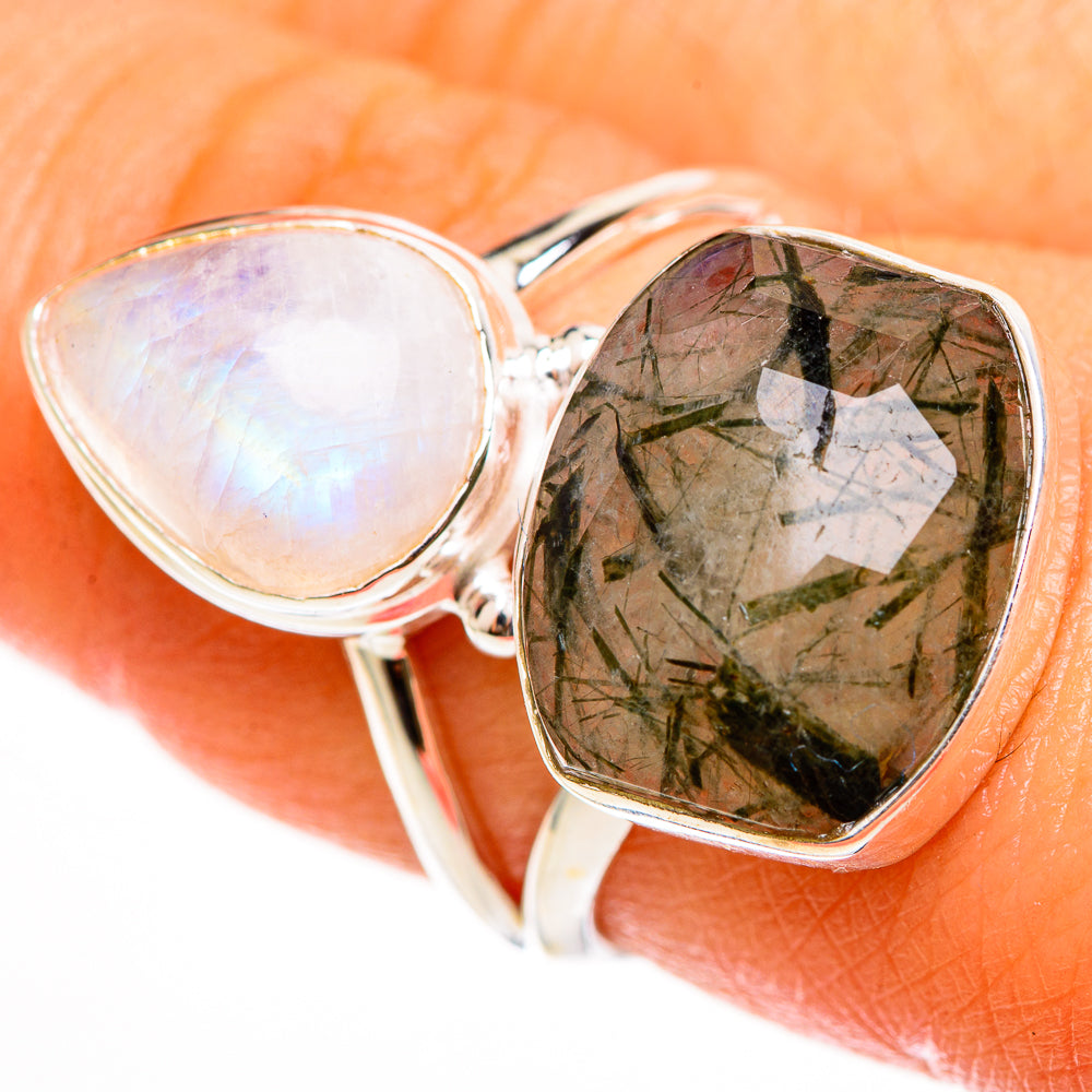 Tourmalinated Quartz Rings handcrafted by Anasilvercos - RING112173